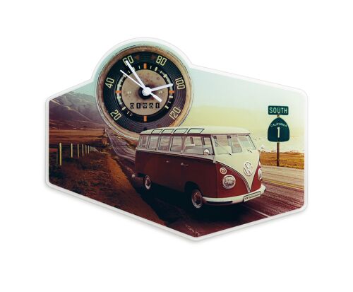 VOLKSWAGEN BUS VW T1 Combi Horloge murale - acrylique
