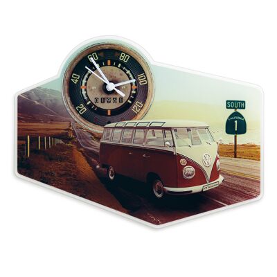 VOLKSWAGEN BUS VW T1 Bus Wanduhr - Acryl