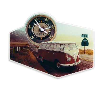 VOLKSWAGEN BUS VW T1 Combi Horloge murale - acrylique