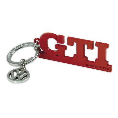 VOLKSWAGEN VW GTI Key ring with charm pendant - red