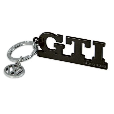 VOLKSWAGEN VW GTI Key ring with charm pendant - black