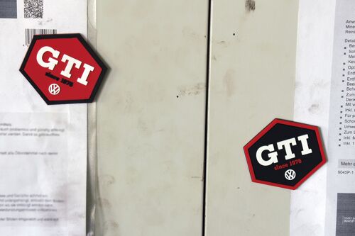Stickers GTI rouge et noir