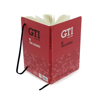 Cuaderno VOLKSWAGEN VW GTI, formato DIN A5, rayado - The Legend/rojo