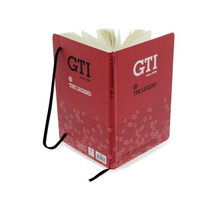 VOLKSWAGEN VW GTI Notebook, DIN A5 Format, lined - The Legend/red