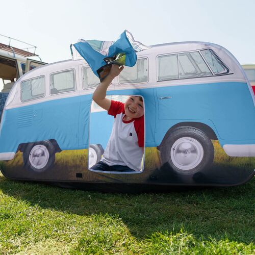 VOLKSWAGEN BUS VW T1 Combi Tente de camping Pop up pour enfants - bleu