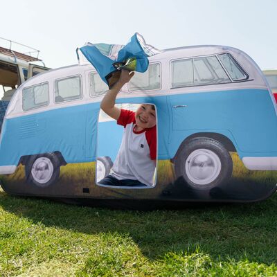 VOLKSWAGEN BUS VW T1 Combi Tente de camping Pop up pour enfants - bleu