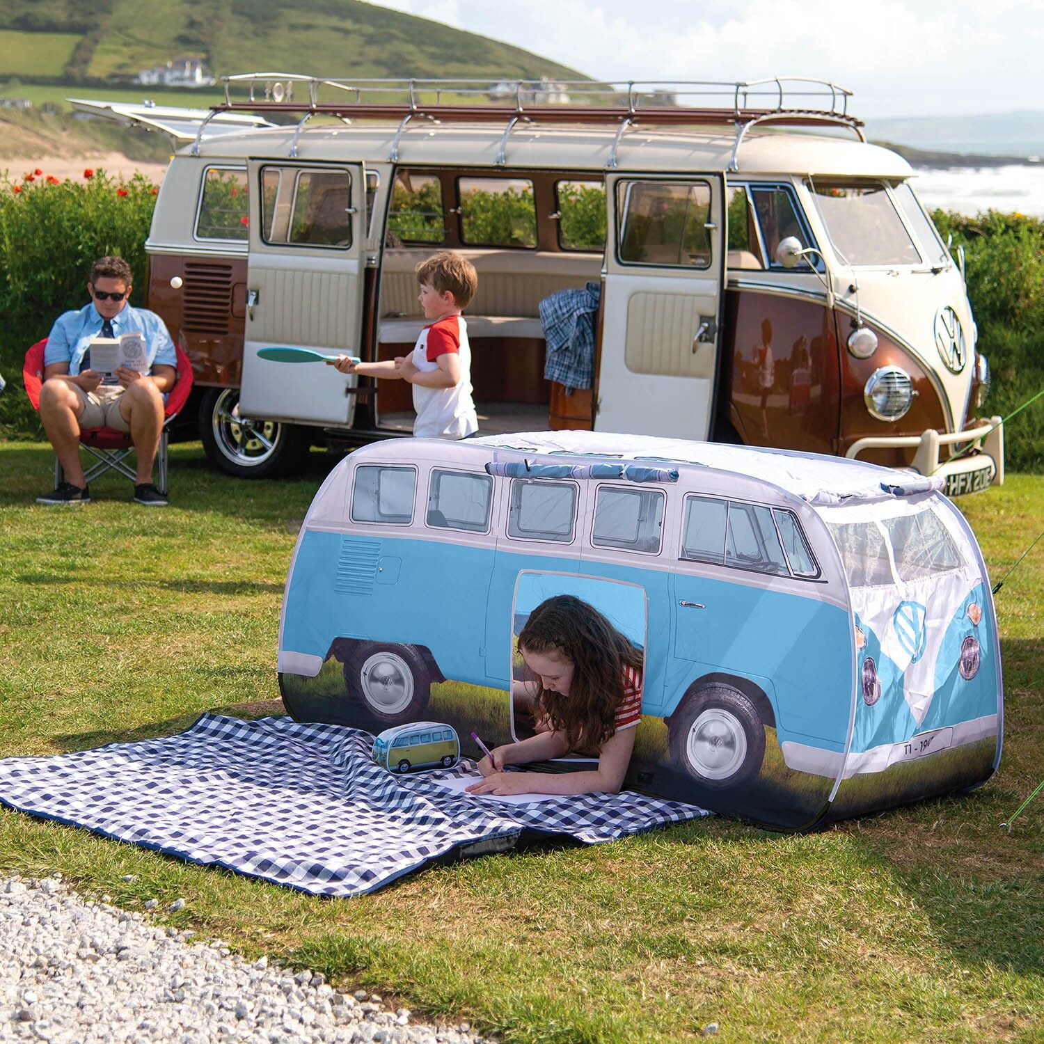 Pop up van top tent