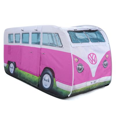 VOLKSWAGEN BUS VW T1 Bus Pop Up Campingzelt für Kinder - Rosa