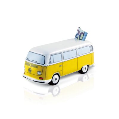 Salvadanaio in ceramica per autobus VOLKSWAGEN BUS VW T2 (1:22) - arancione