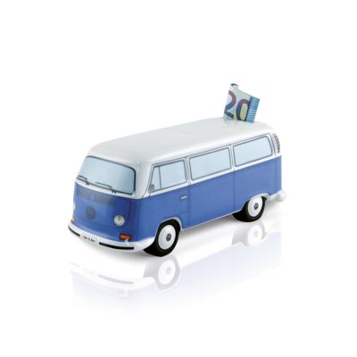 VOLKSWAGEN BUS VW T2 Bus Keramik Spardose (1:22) - blau