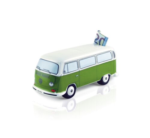 VOLKSWAGEN BUS VW T2 Combi Tirelire Céramique (1:22) - vert