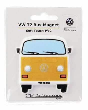 VOLKSWAGEN BUS VW T2 Combi Aimant en caoutchouc - orange 3