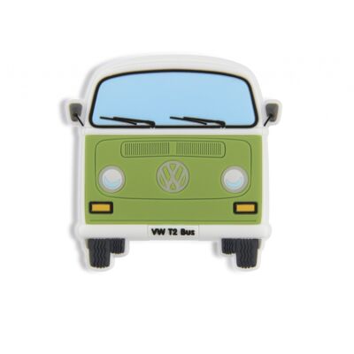 VOLKSWAGEN BUS VW T2 Bus Rubber magnet - green