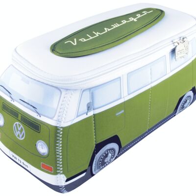 VOLKSWAGEN BUS VW T2 Bus 3D Bolsa pequeña universal de neopreno - verde