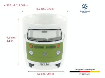 VOLKSWAGEN BUS VW T2 Combi Mug à café 370ml - vert 6
