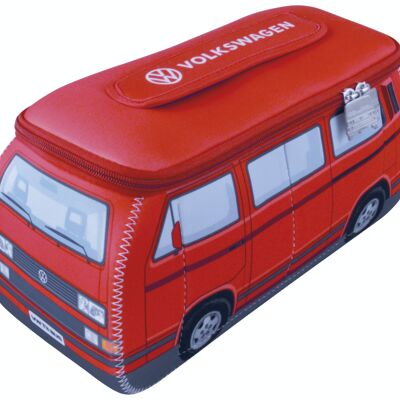 VOLKSWAGEN BUS VW T3 Bus 3D Bolsa universal de neopreno - rojo