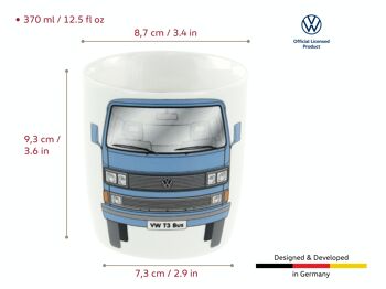 VOLKSWAGEN BUS VW T3 Combi Mug à café 370ml - bleu 6