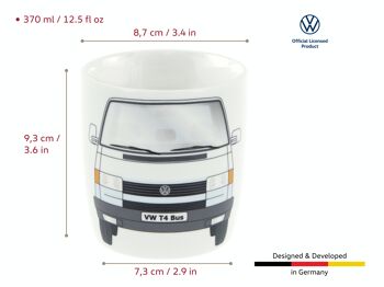 VOLKSWAGEN BUS VW T4 Combi Mug à café 370ml - blanc 6