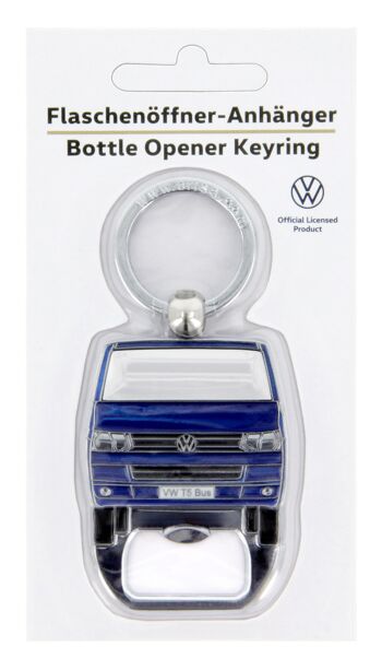 VOLKSWAGEN BUS VW T5 Combi Porte-clés/l´ouvre-bouteille - bleu 3