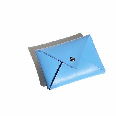 Mini BLUE leather envelope