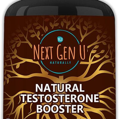 Natural Testosterone Booster - 120 High Strength Vegan Capsules