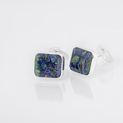 BOUTONS DE MANCHETTE AZURITE