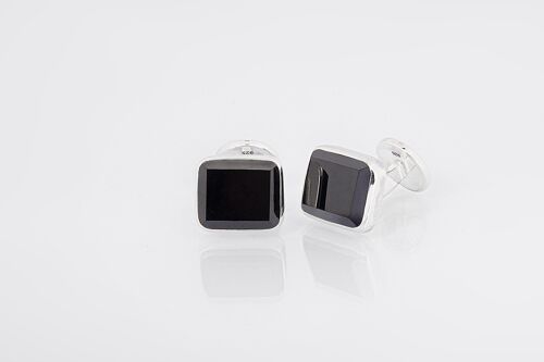 Cufflinks black spinel