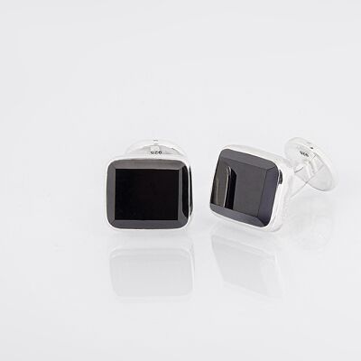 Cufflinks black spinel