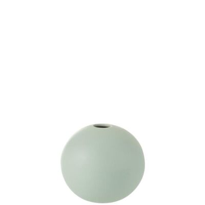 jarron bola ceramica verde pastel small