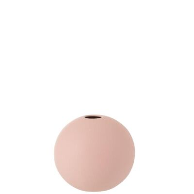 jarron bola ceramica rosado pastel small