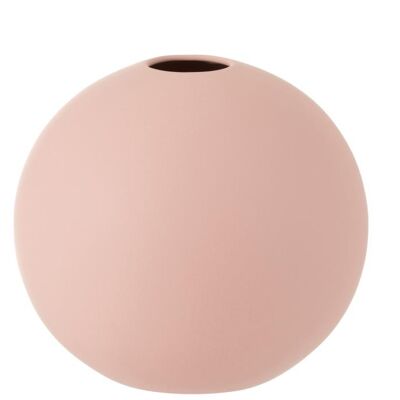 jarron bola ceramica rosado pastel large