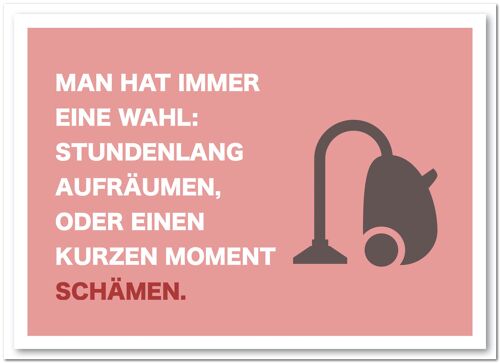 Postkarte "Man hat immer die Wahl"