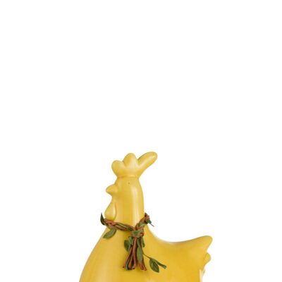 gallina corona porcelana amarillo medium