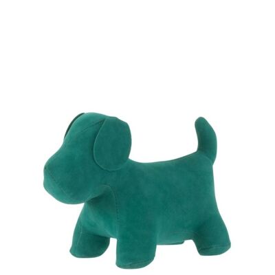 perro deco opaco terciopelo verde small