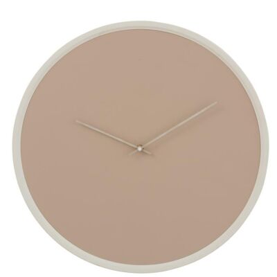 reloj redonda mdf beige/blanco large