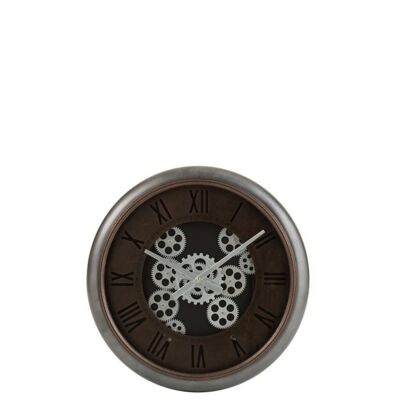 reloj radares numerales romanos metal marron/plata