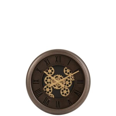 reloj radares numerales romanos metal marron/oro