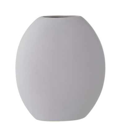jarron oval alto plano ceramica malva claro