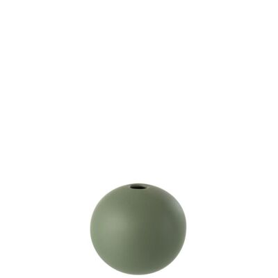 jarron bola ceramica verde small