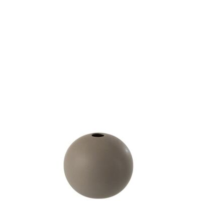 jarron bola ceramica gris oscuro small