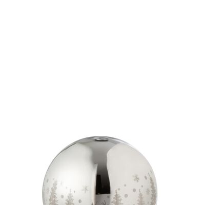 bola decorativa led cristal invierno plata small