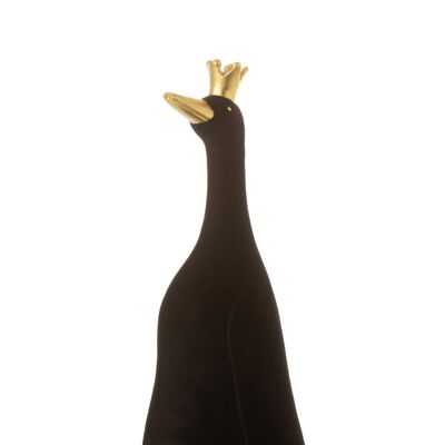 pato corona resina negro/oro small