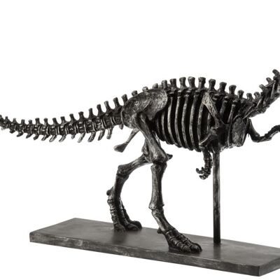 dinosaurio resina gris oscuro