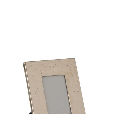 marco foto rectangular irregular aluminio/cristal plata