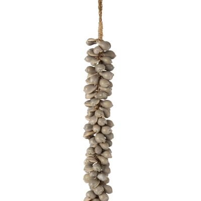 colgador conchas nora largo cuerda gris