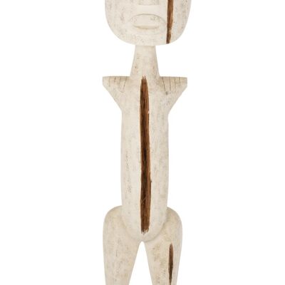 figura primitivo alabasia madera blanco extra large