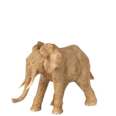 elefante resina beige