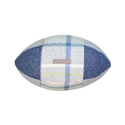 Rugby Ball Cushion - Oxford - Natural Cotton Gift Bag