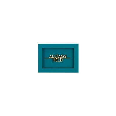 Altagsheld - imán de letras de madera de tarjeta de marco
